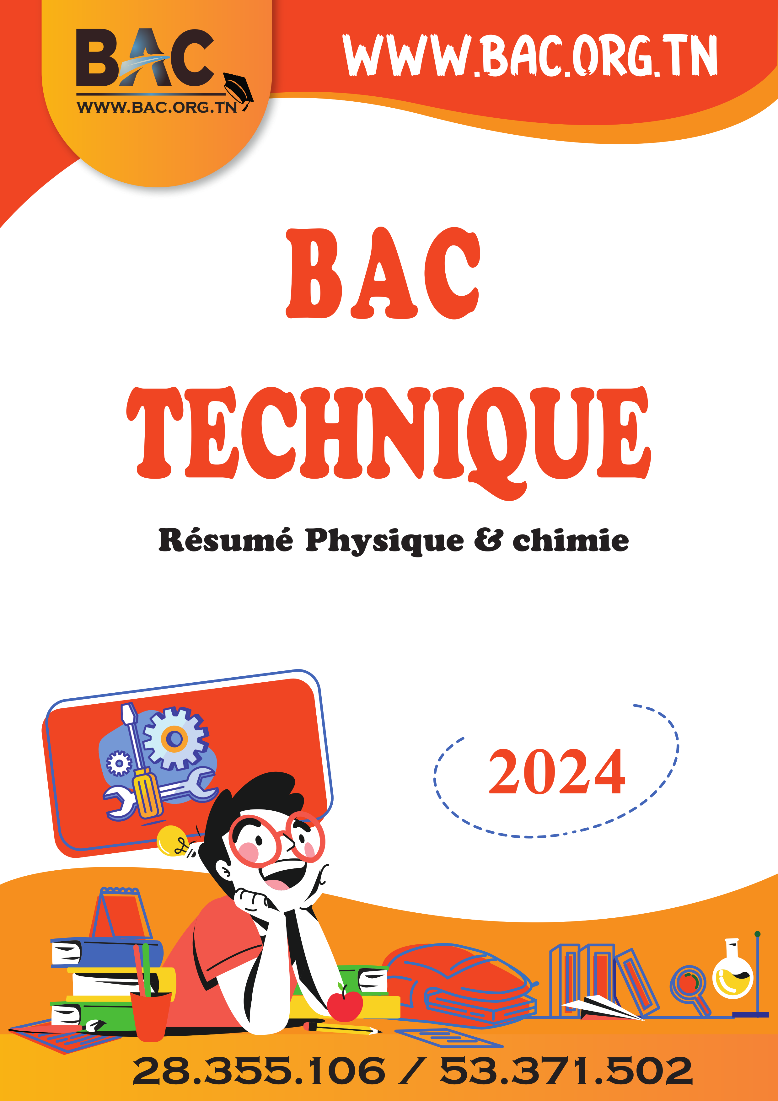 Résumés Physique et chimie – Toute l’année -BAC Technique 2024
