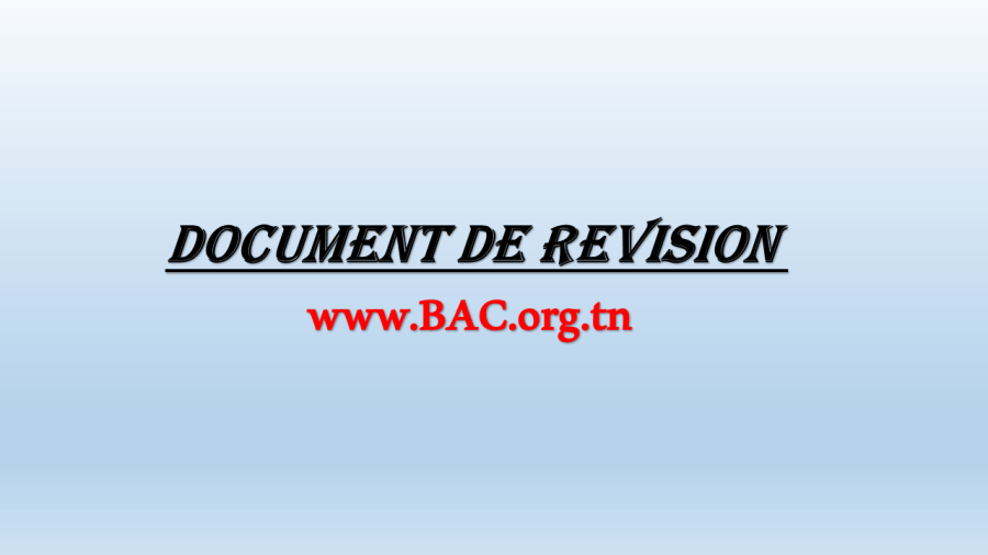 Résumé Dipôle RC - Pour Sections Scientifiques - Lycée SFAX
